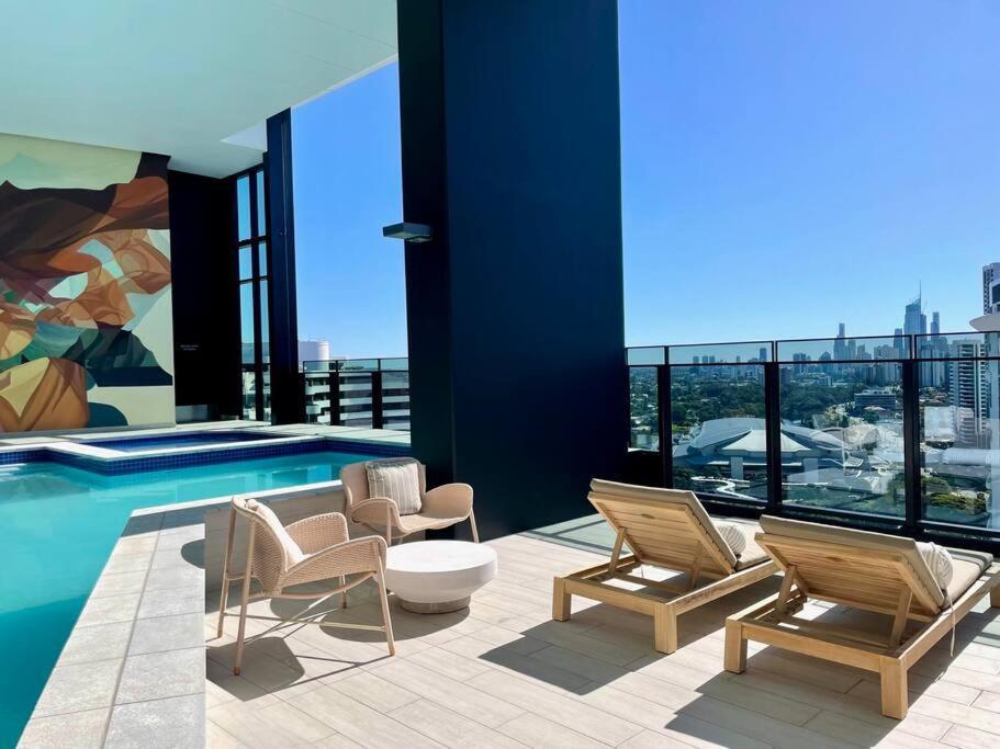 Luxury Stunning Riverview 1 Bedroom Apt 479F Gold Coast Dış mekan fotoğraf